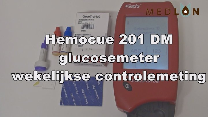 hemocue glucosemeter wekelijkse controlemeting